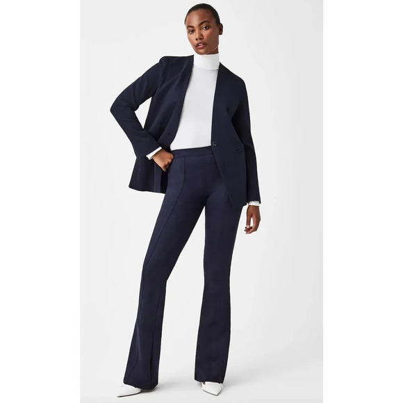 Spanx Faux Suede Flare Pants NWT Size XS